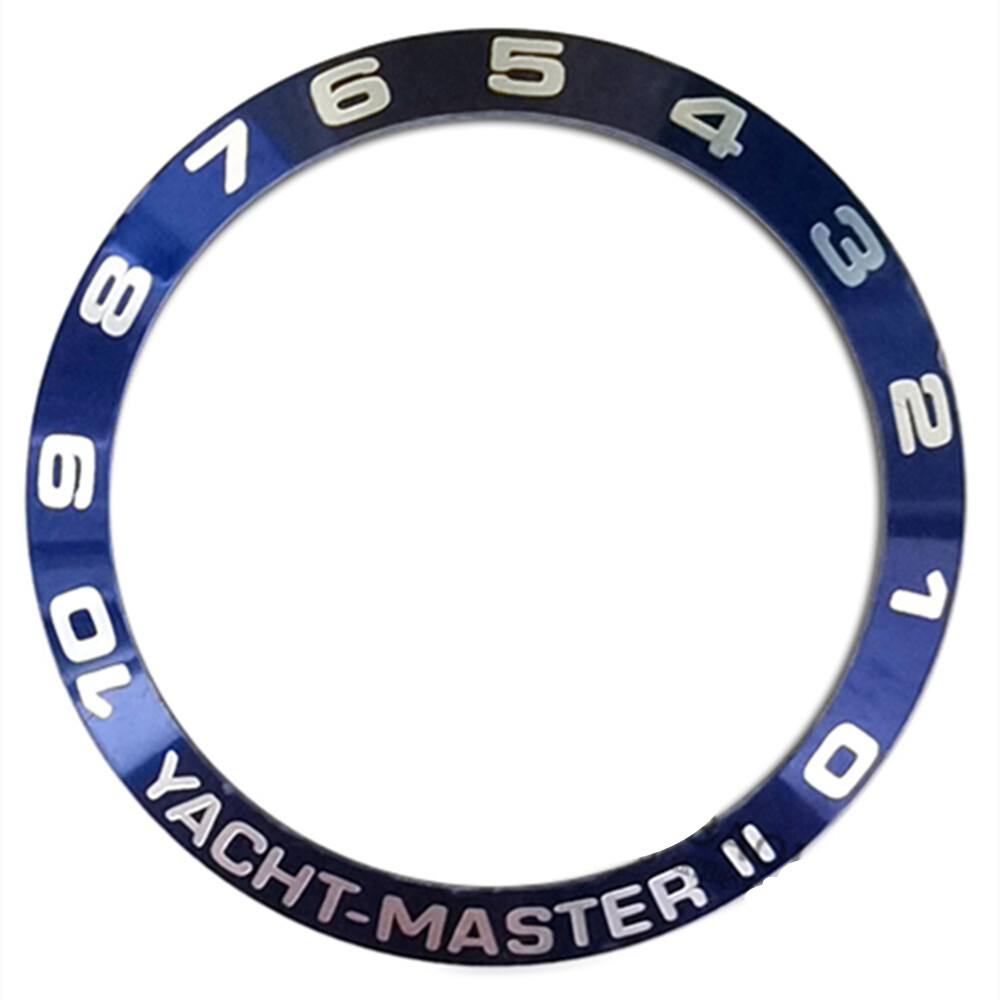 Numerals Golden Silver Font Aluminium Alloy Watch Bezel Insert Yacht-Master 2
