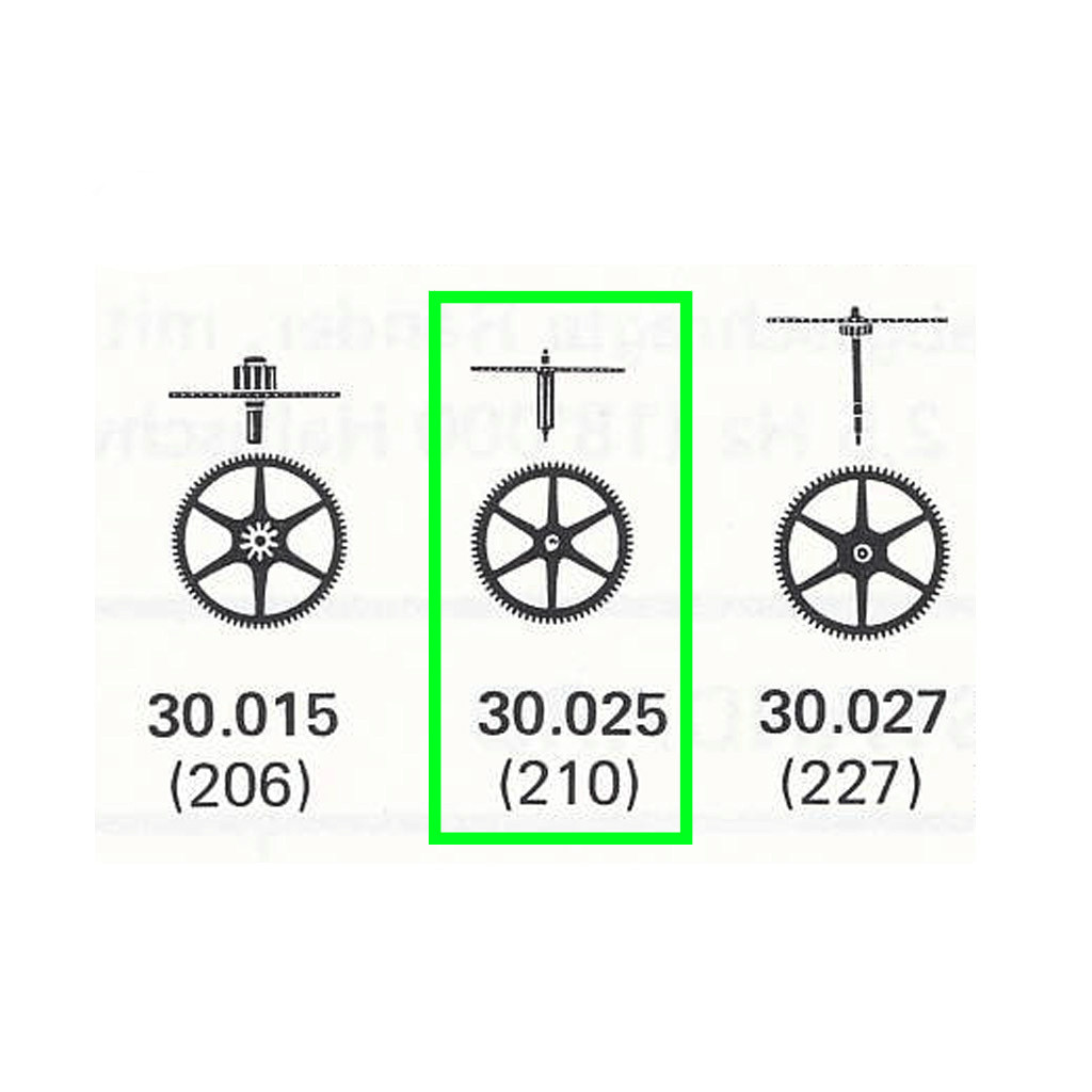 Third wheel- Swiss Made-Part No:210 -For FHF ST969/969/96-4/96(2PCS).