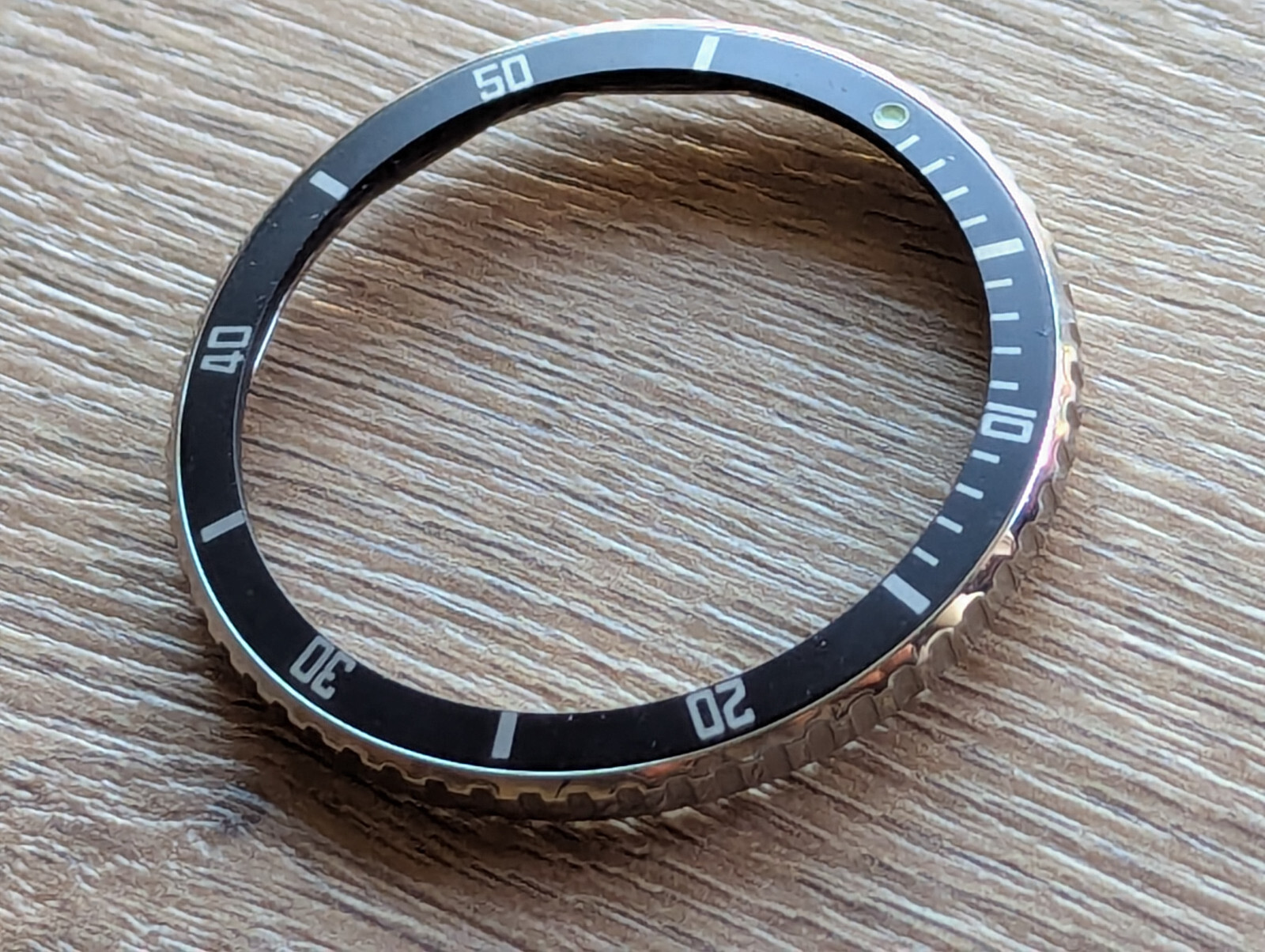 DEFECTIVE NOS Vintage Bulova Accutron Depth Gauge Bezel/Insert FOR 8459 CASES