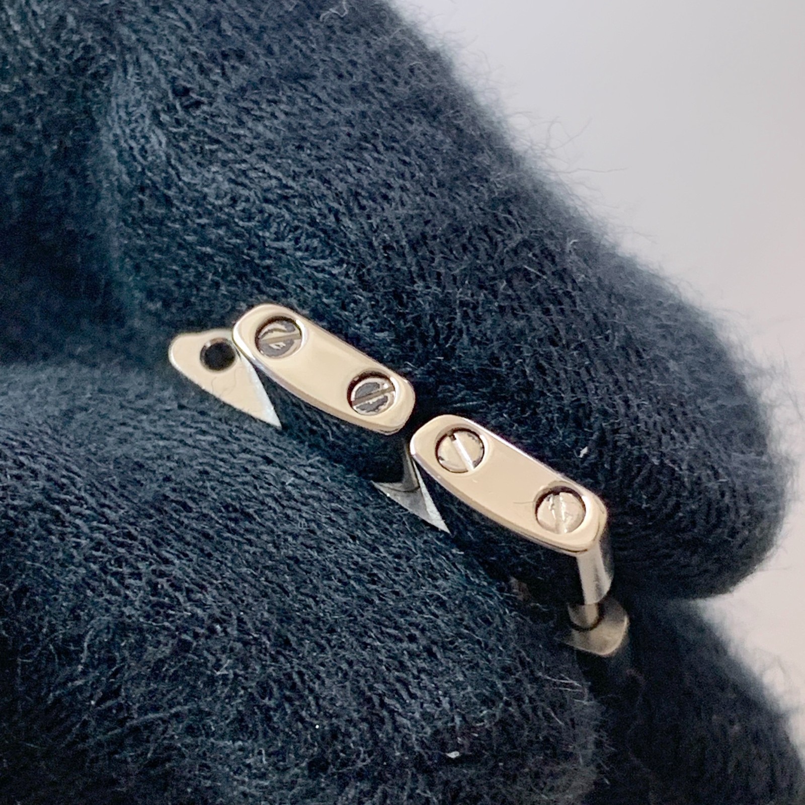 Genuine Cartier Watch Band Bracelet Roadster 4P Link 14 mm Stainless Steel