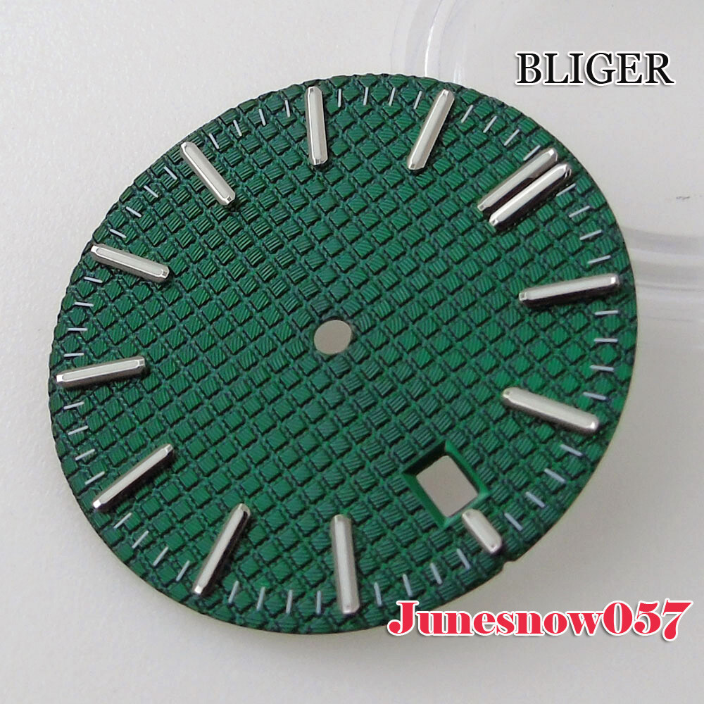 Accessories 31.7mm Watch Black/Blue/Silver/Green Dial With Date Window Fit NH35A