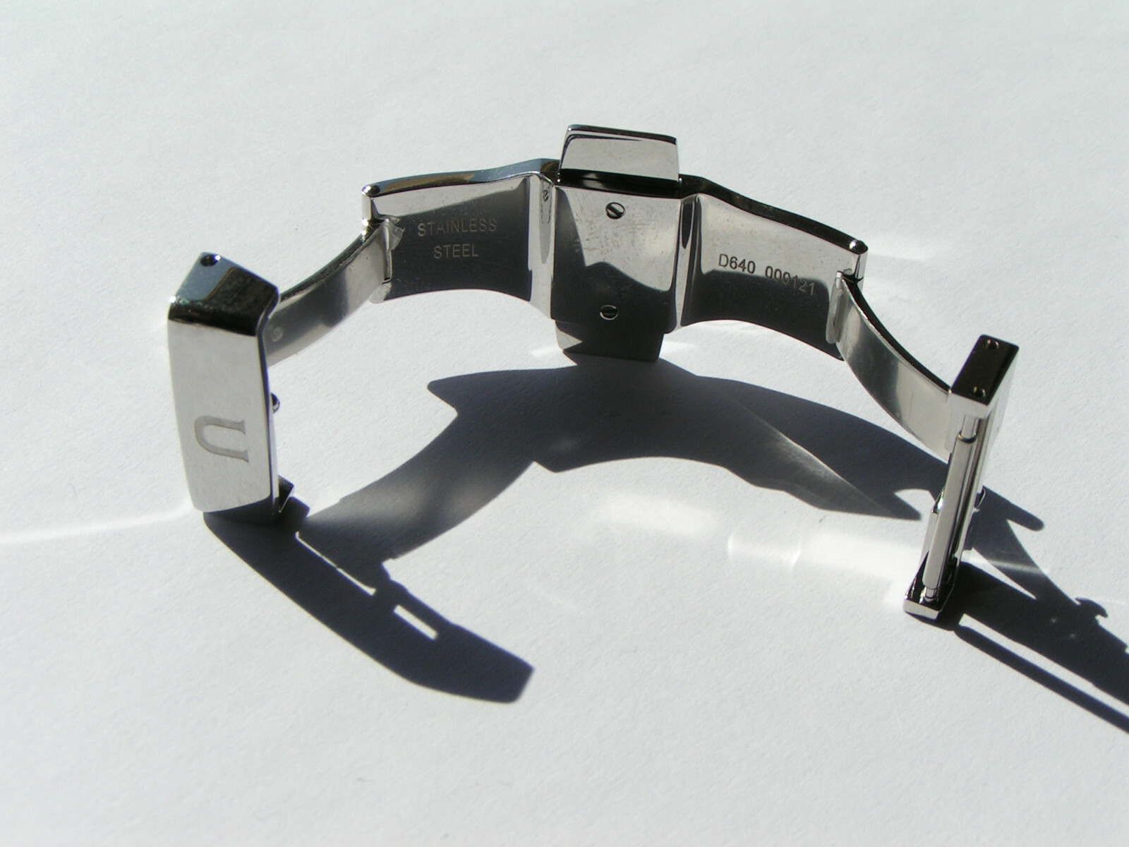 UNION GLASHÜTTE SA D640 000121 Steel 18mm Deployment Deployant Clasp Buckle I520