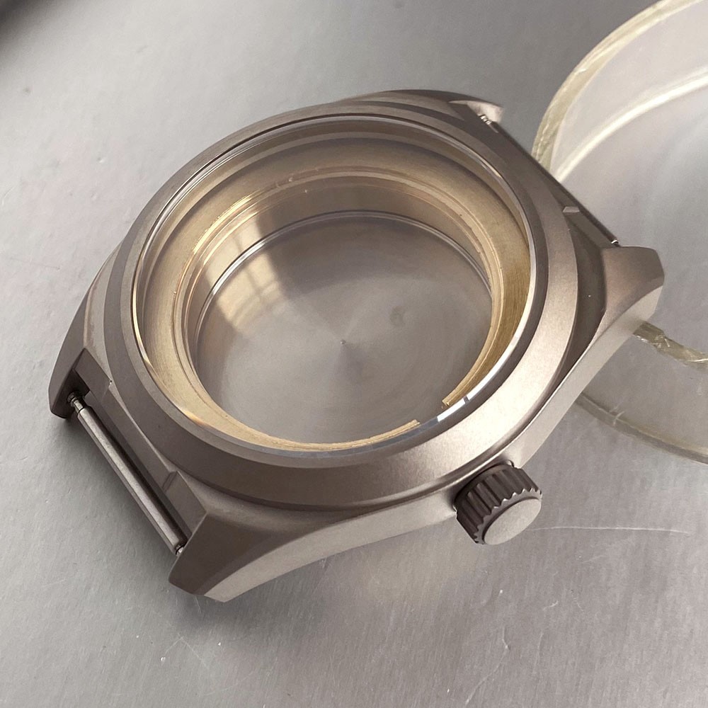 20ATM Diver Titanium 40mm Vintage Military Watch Case Sapphire Fit NH35 PT5000