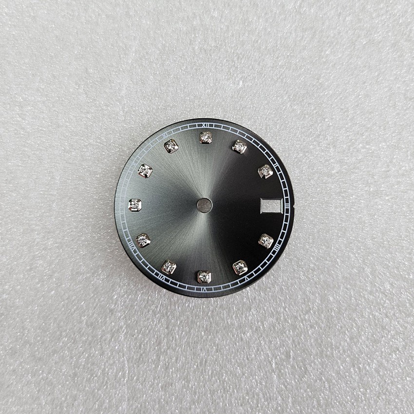 28.5MM Silver Edge Watch Dial for Japan NH35/NH36 Movement