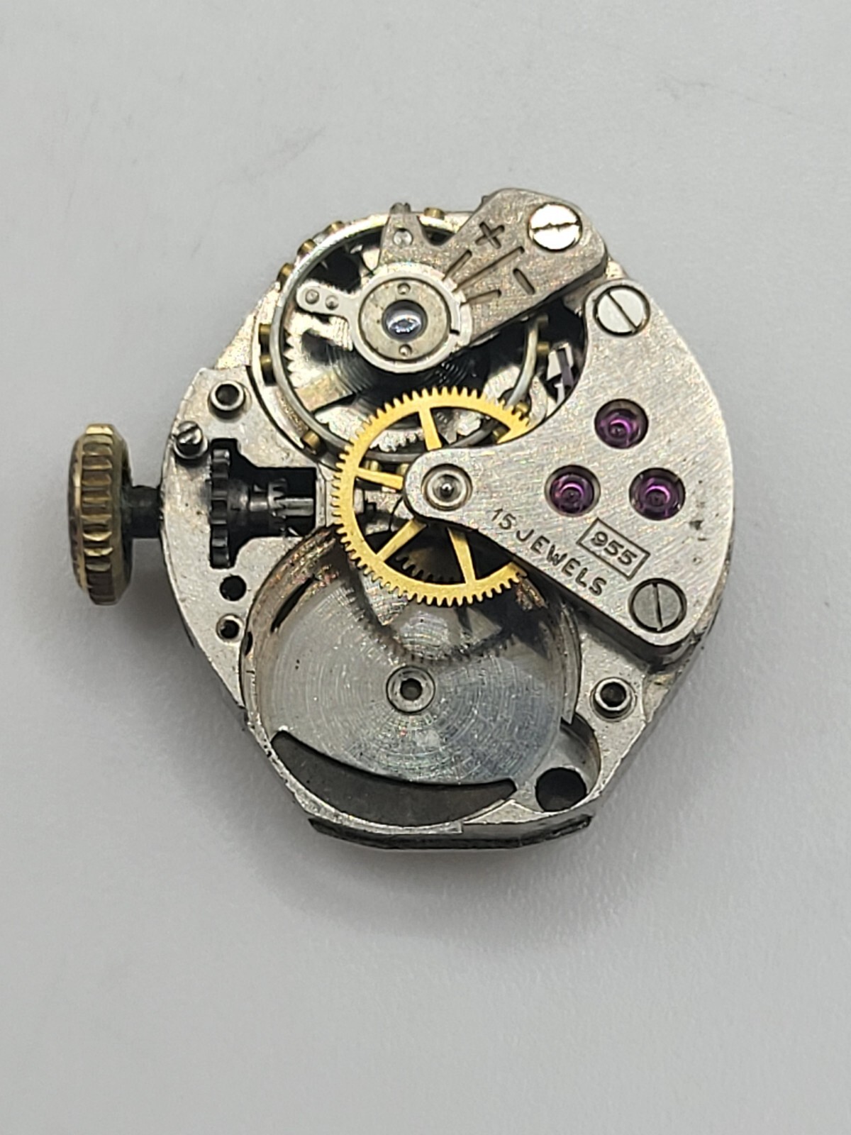 Everite FHF 60 Cal 955 Manual Wind Watch Movement 15 Jewels Swiss 17.7mm