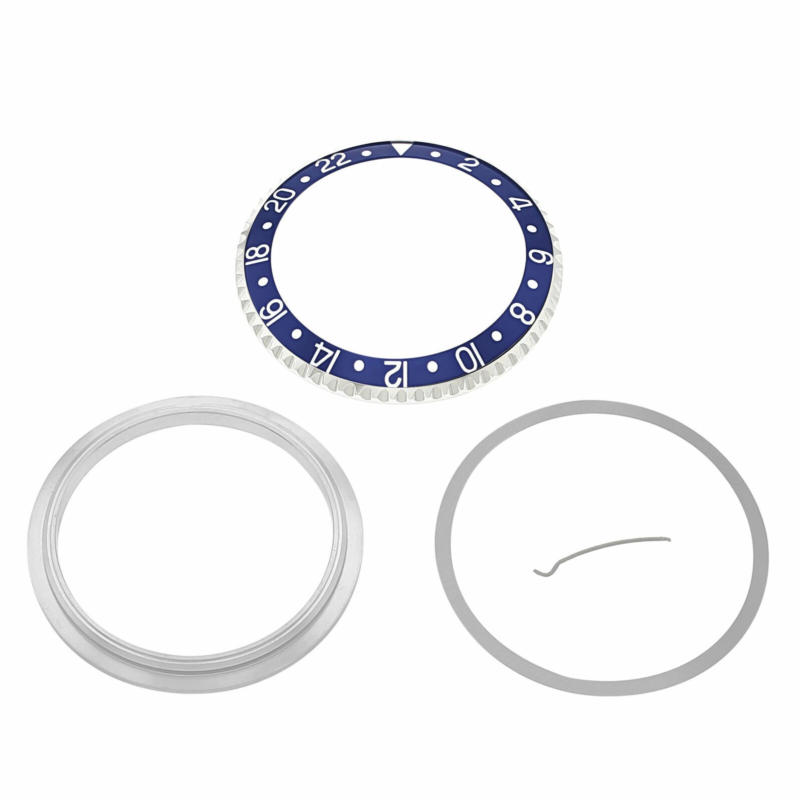 Blue Ceramic Replacement Bezel Insert 37.70mm x 30.70mm For Rolex GMT II