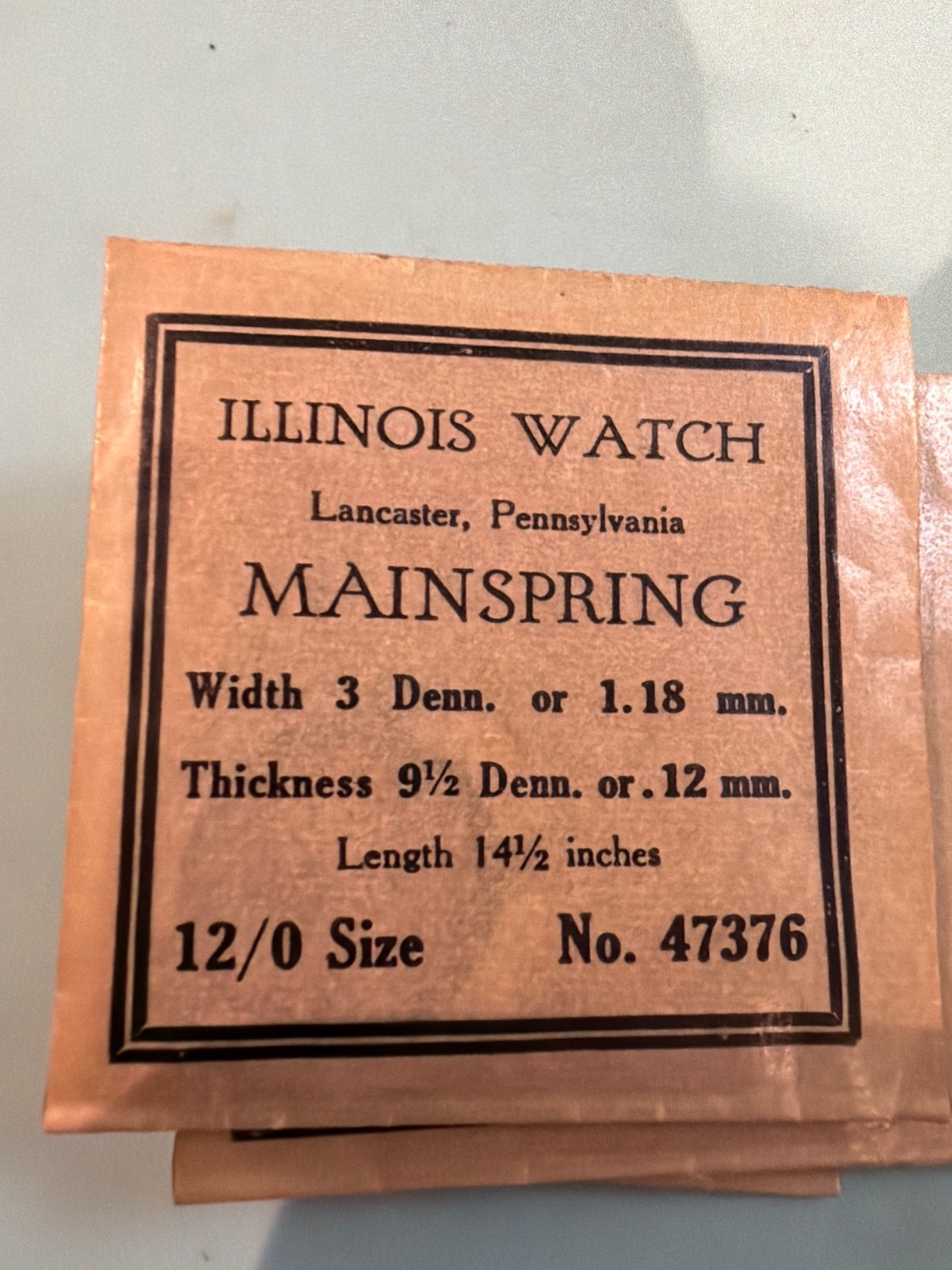 Illinois Mainspring – NOS – Various Calibers & Manufacturers