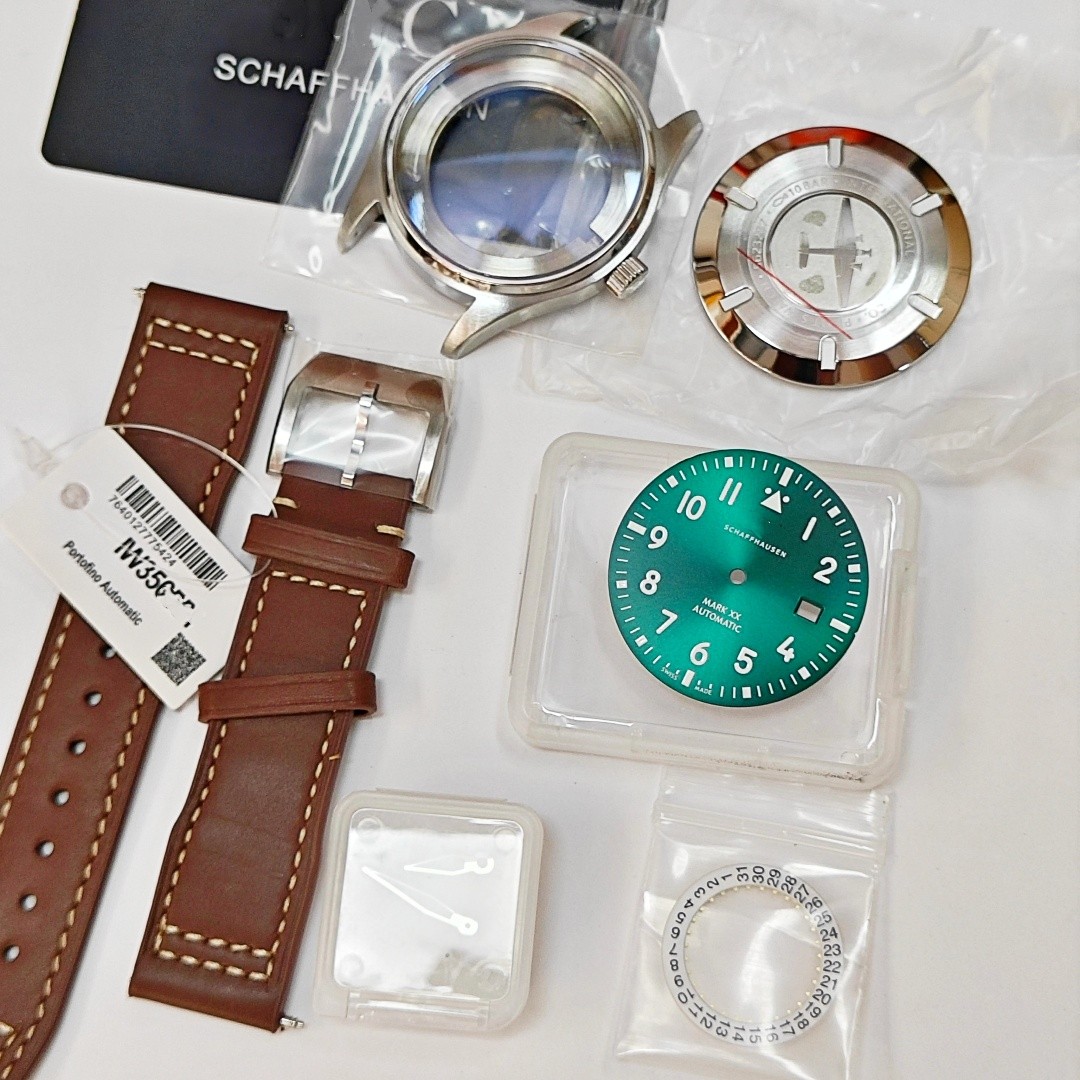 DIY 40mm Watch Case+Leather Strap For 2892 Movement After-sales accessories