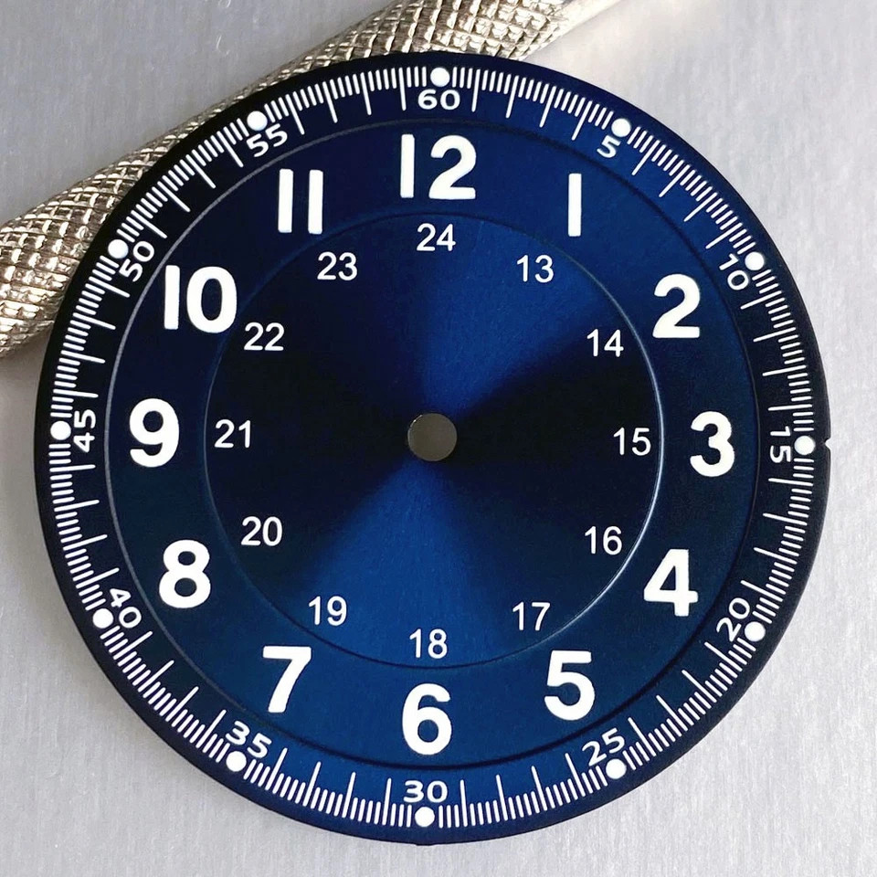 Titanium Classic Pilot 39mm Sapphire Glass Watch Case For NH35 PT5000 Miyota8215