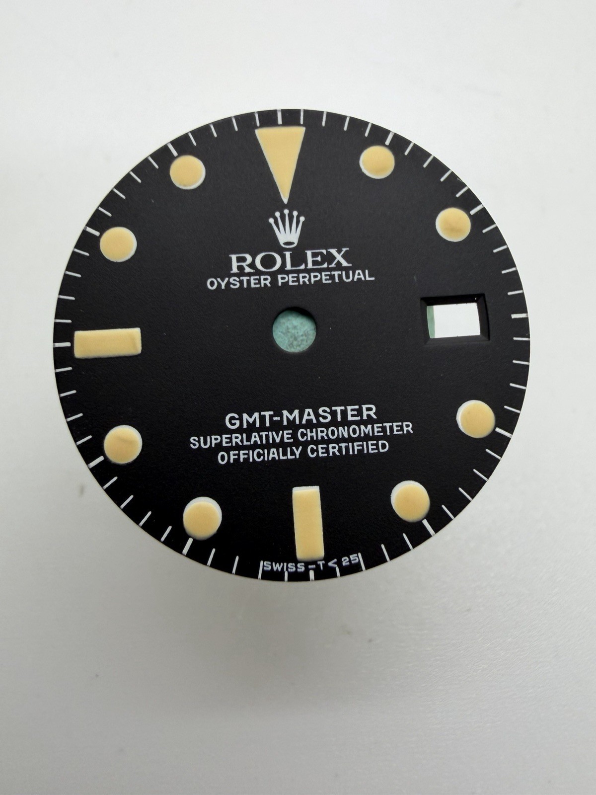 Original Rolex 1675 GMT Dial BLACK MATTE TRITIUM, SERVICE TYPE, Mint