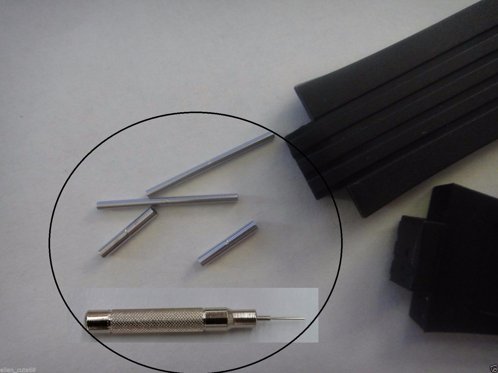 ORIS bar pin.tube for # 42414 Diver Chronograph Rubber band strap 7520-41 & tool