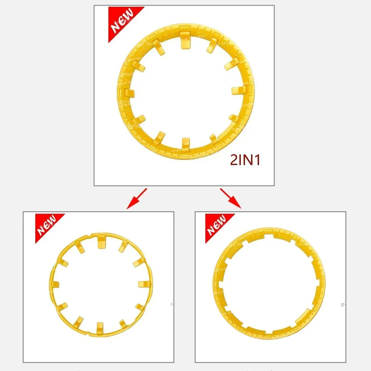 Modification Watch Scale Ring for Casioak GA2100 Dial Index Hour Marker Refit