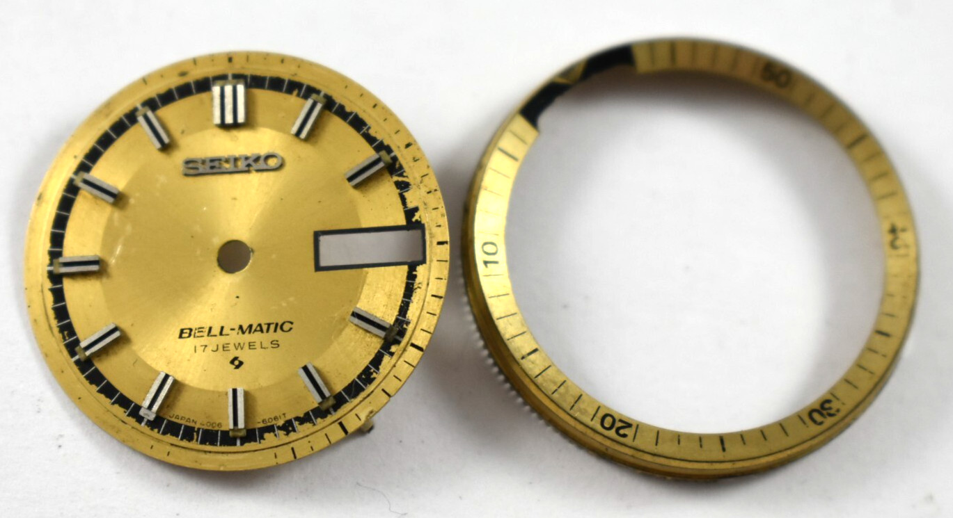 Vintage Seiko BellMatic Pre-Owned Dial and Ring lot.ek