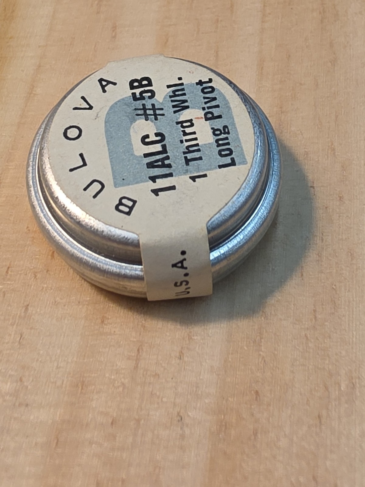 Factory NOS Bulova 11ALC PN 5B Third Wheel Long Pivot