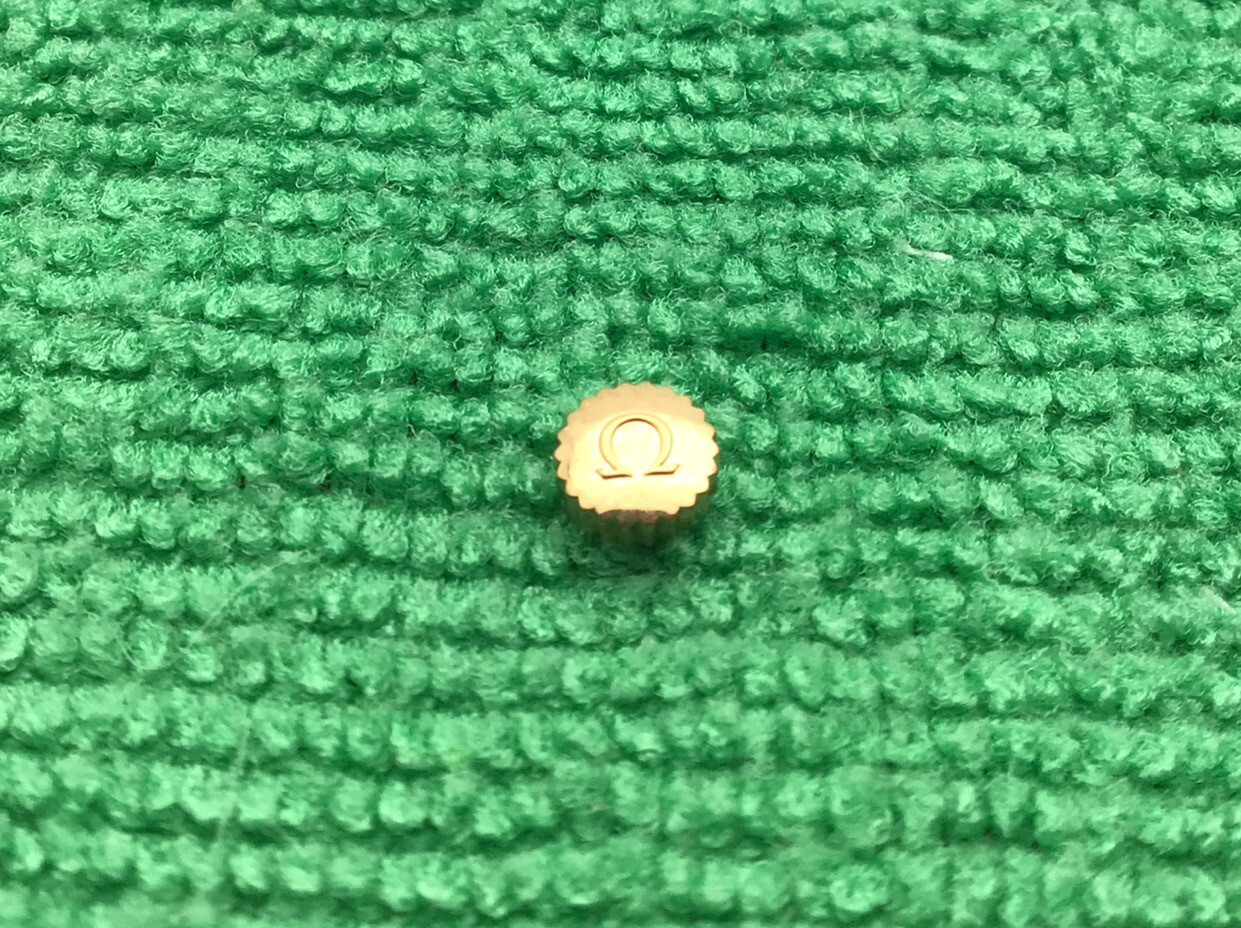 Genuine Omega Crown Gold 5mm Dust Proof Preowned