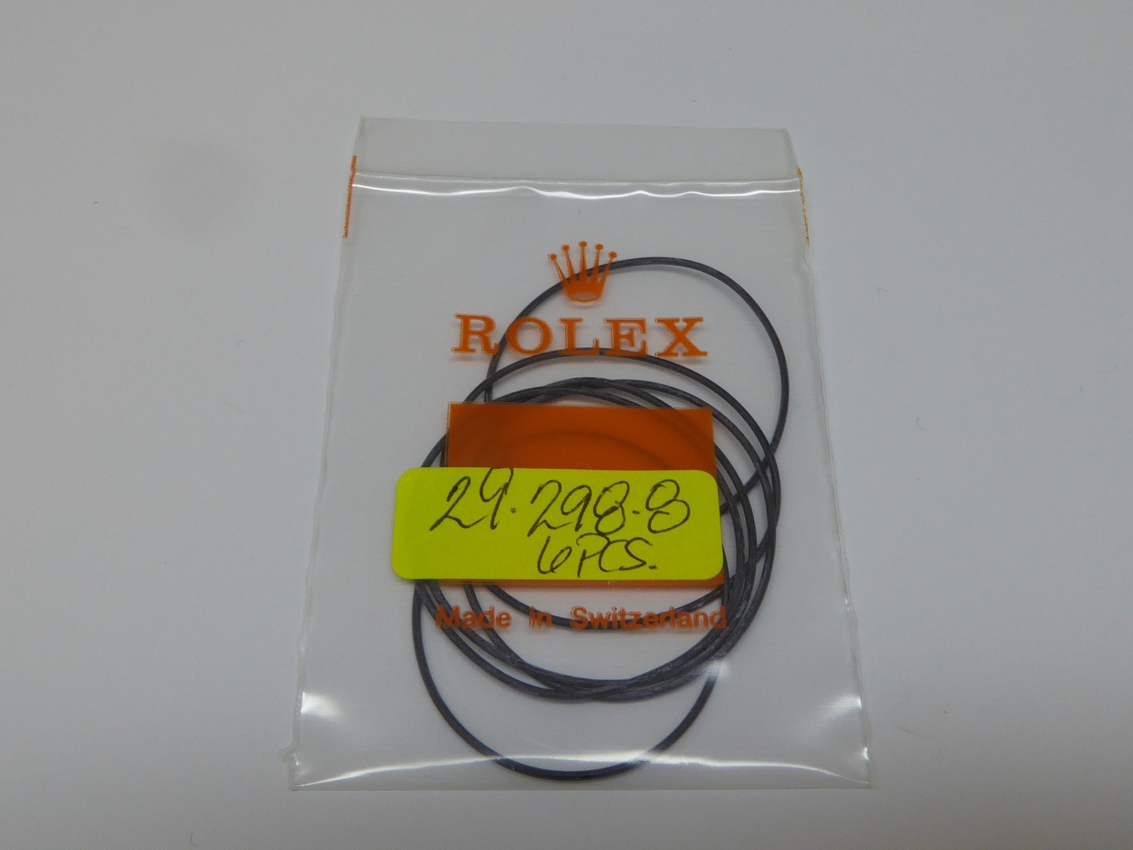 Genuine Rolex O-Ring Case Back Gasket 29-298-8 Price For One Gasket