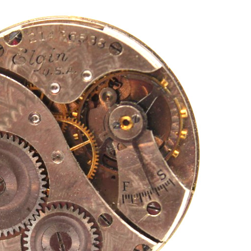 1919 ELGIN POCKET WATCH MOVEMENT 21436538 GRADE: 431 6/0s 7j (TH3)