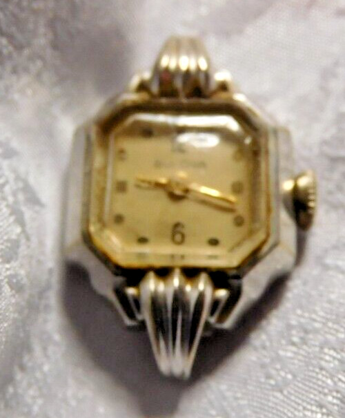 BULOVA 6 BA WATCH 21 JEWELS RUNNING ORIGINAL CROWN.