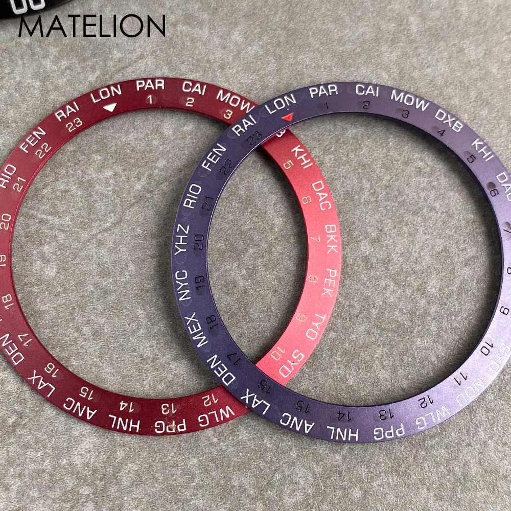 Ceramic Aluminum Watch Bezel Insert Sloping Watch Ring Diver Accessories for