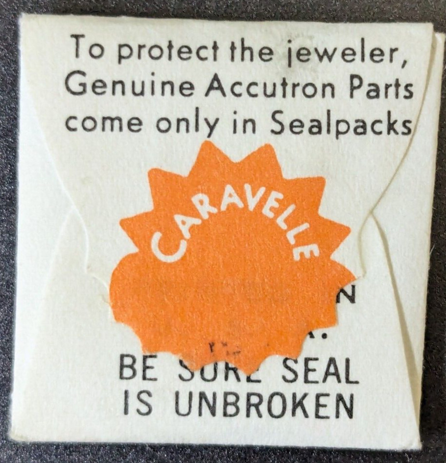NOS Genuine Bulova Caravelle Cal. 1053.50 Watch Mainspring w/ Bridle Part# 53AS