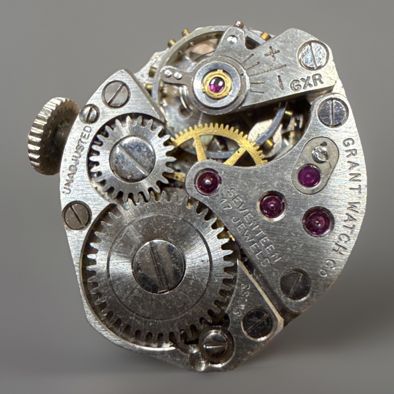 Grant Watch Co Swiss 17 Jewel Vintage Watch Movement Art Deco ⌚