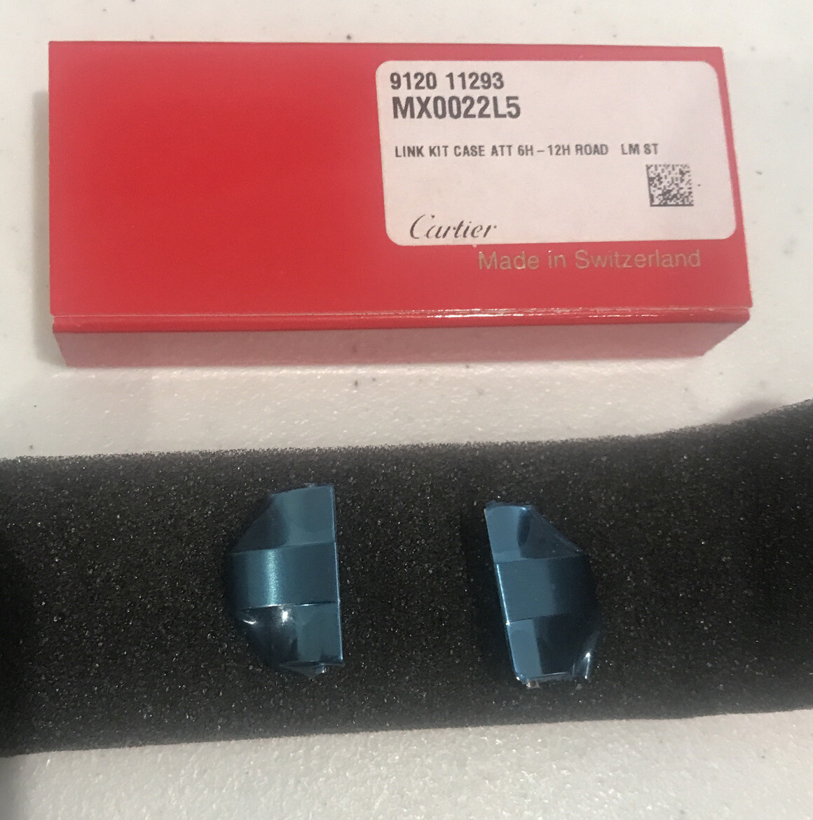 Cartier 2 Attachment Links For Roadster LM Steel New Authentic MX0022L5