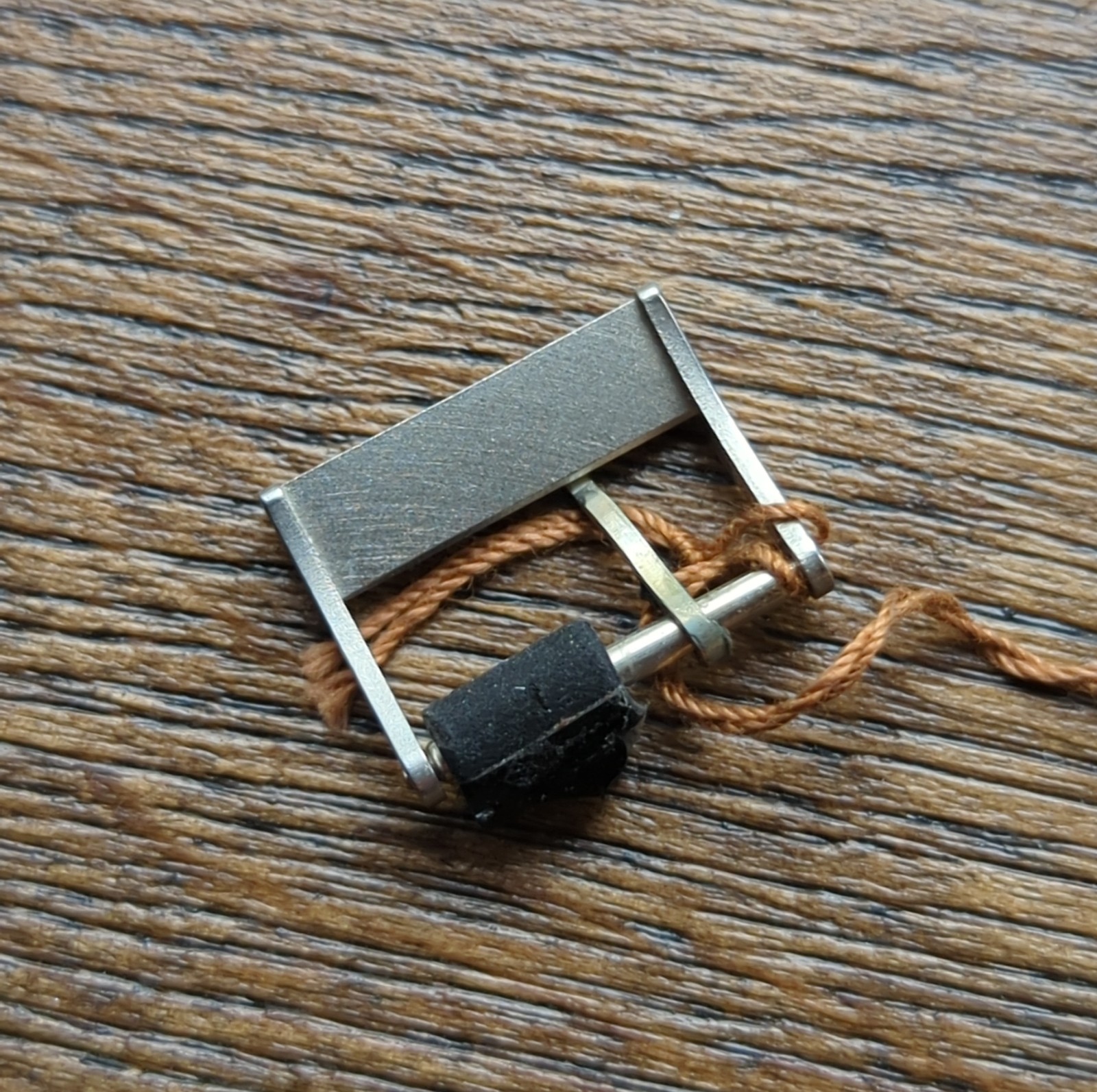 Longines 16mm 1960s NOS Unroc Watch Buckle Steel with Tag (C59)
