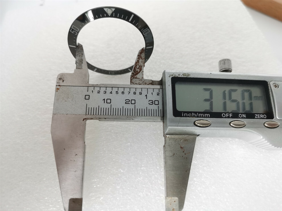 40mm Black Bezel Insert suitable for 43mm watch case men’s watches Luminous