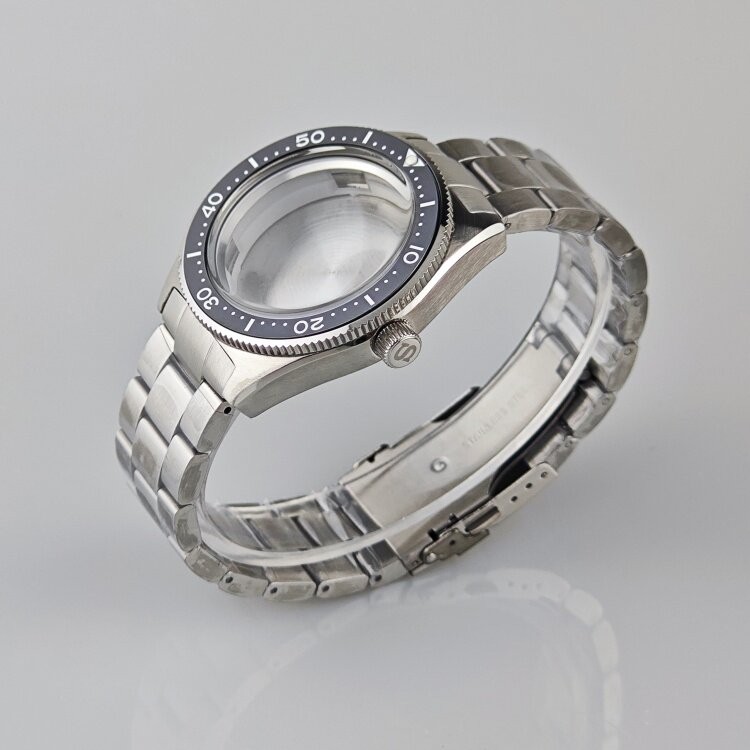 41Mm Stainless Watch Case+Strap Ceramic Bezel Minerals for Nh35 Nh36 4R Movement