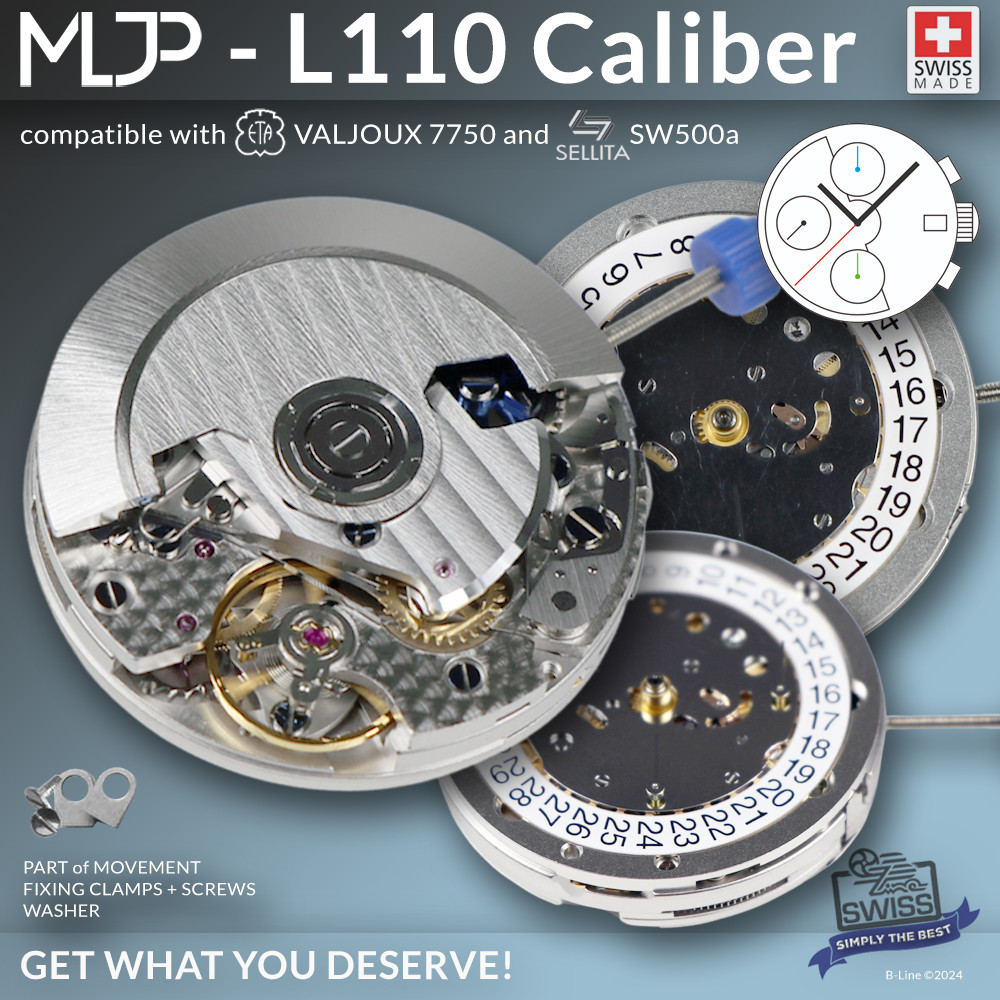 MOVEMENT LA JOUX PERRET L110 AUTOMATIC SWISS MADE (comp. ETA 7750 / SW500a)