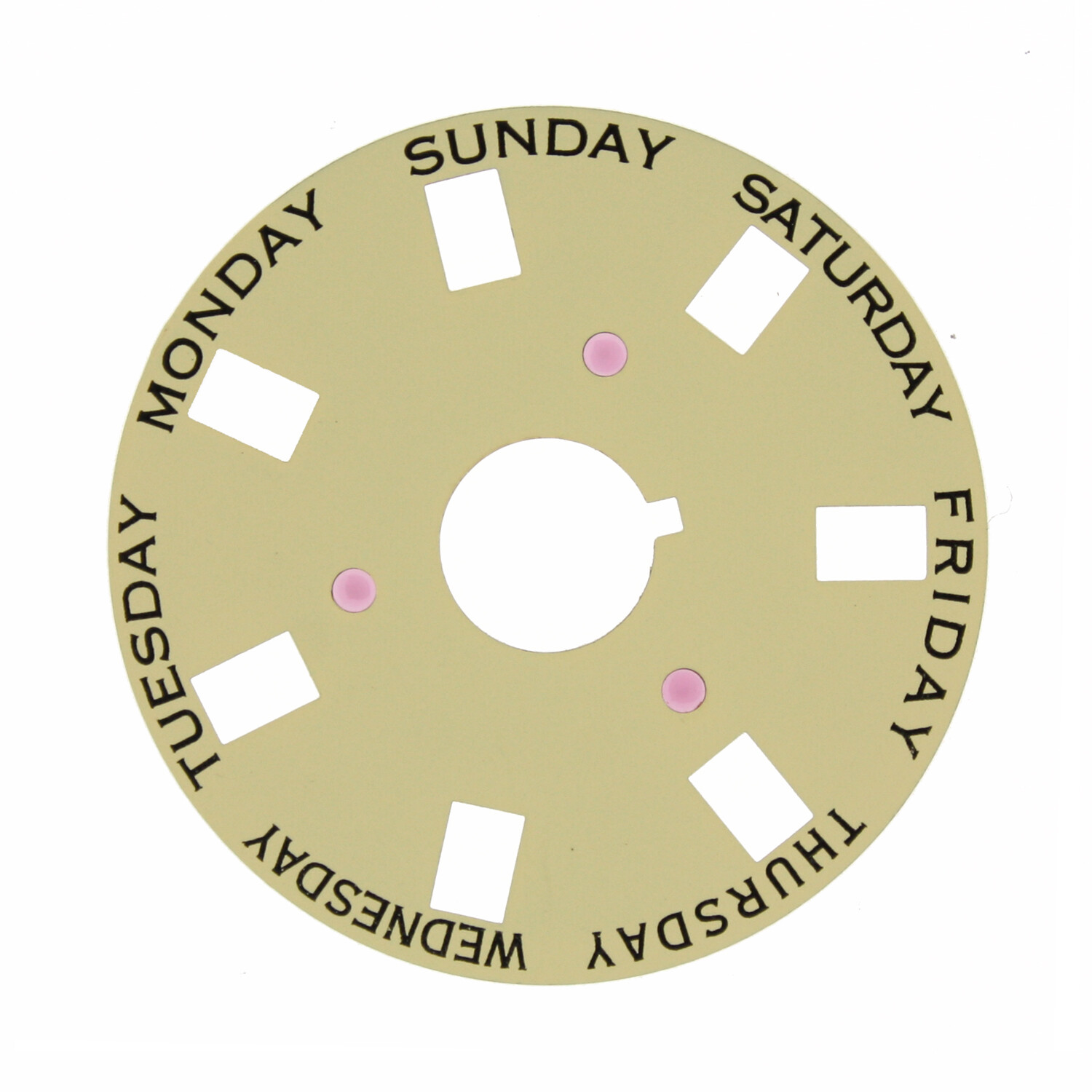 Calendar Day Disc to fit Rolex Caliber 3055 Champagne color