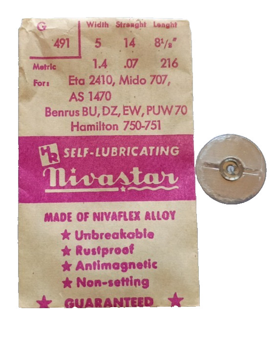 ETA 2410 Mido 707 AS 1470 Mainspring watch part ALLOY fits Hamilton 750-751