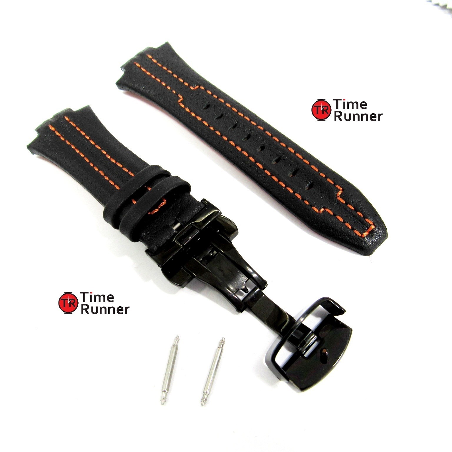 Seiko Sportura Leather Watch Band Replacement With PVD Clasp
