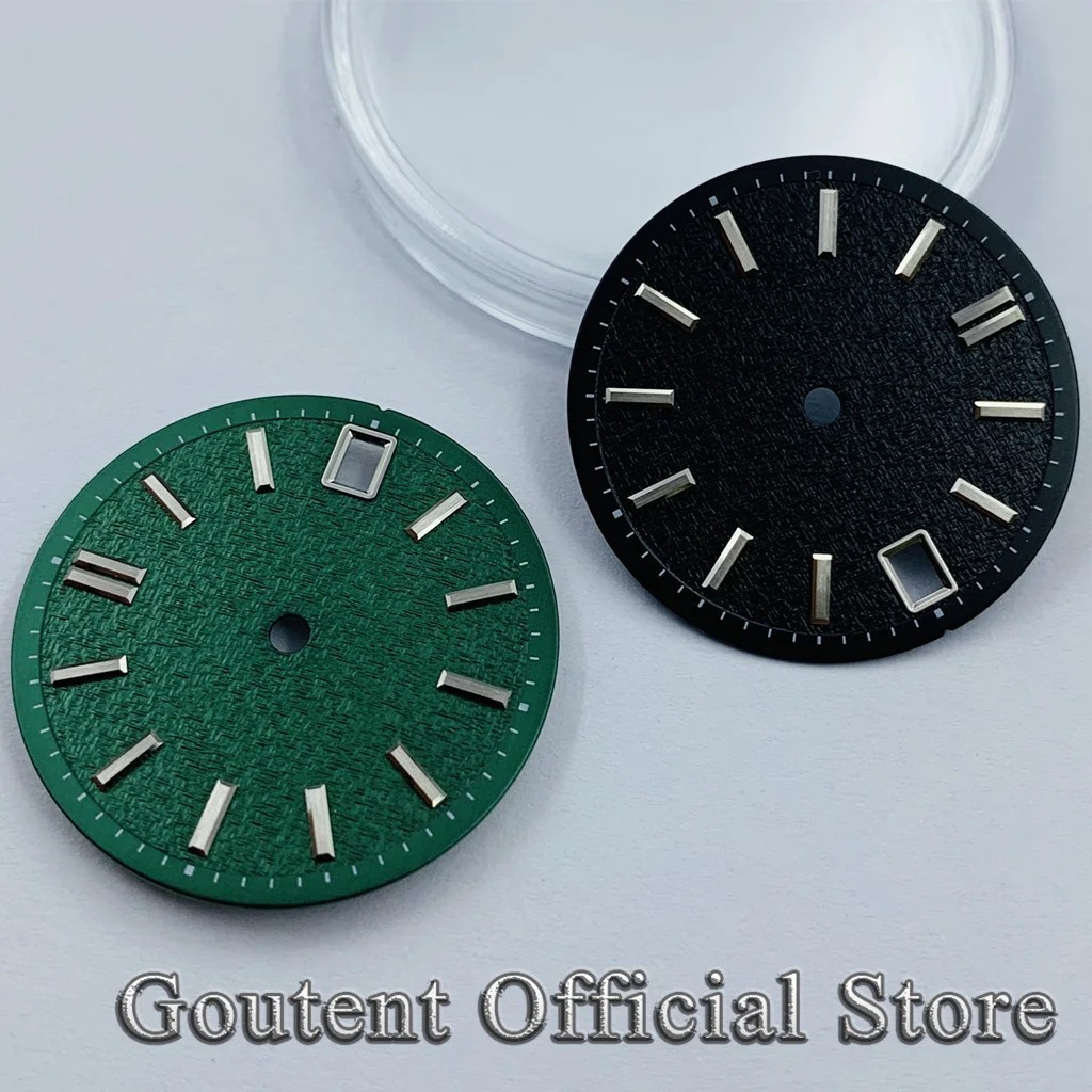 28.5Mm Silver Blue Pink Sterile Watch Dial Fit NH34 NH35 Movement Fit 3/3.8 O’Cl