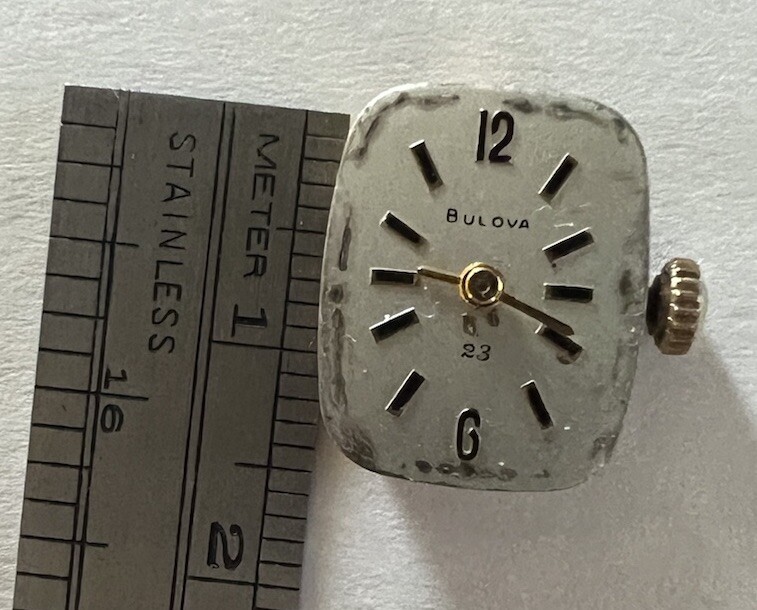 Vintage Bulova 23J 5AZ Wristwatch Watch Movement for repair