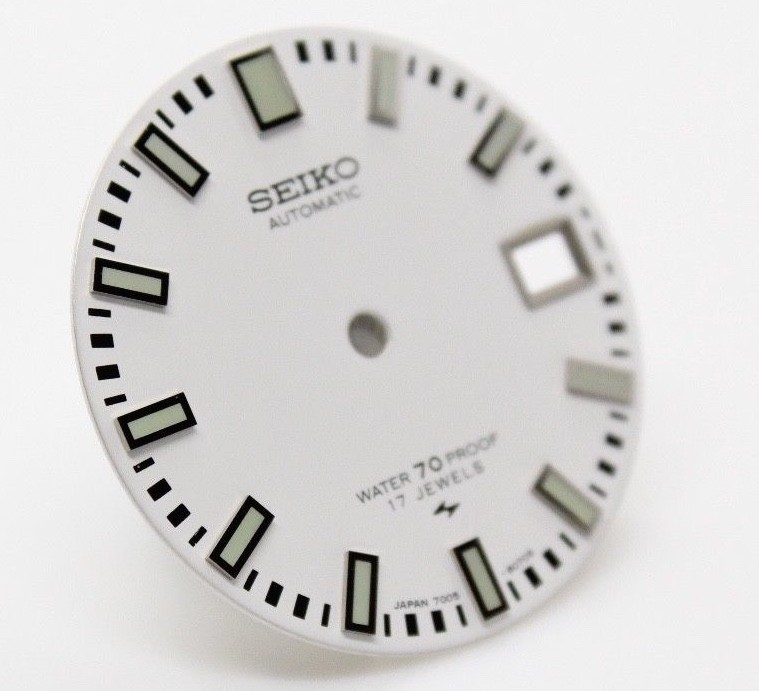 White Dial for Seiko diver 7005 8052 8050 Green Poor Man’s 62MAS Proof 17 Jewel