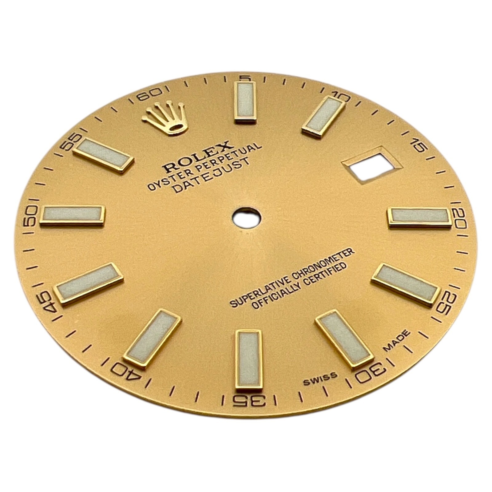 Genuine Rolex Oyster Perpetual Datejust 41mm Dial Champagne Gold 116333