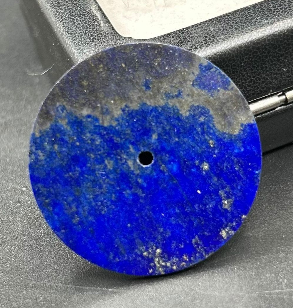 Blue Lapis lazuli Watch Dial: 33 mm Gemstone Watch dial Watch Face Flat Disk