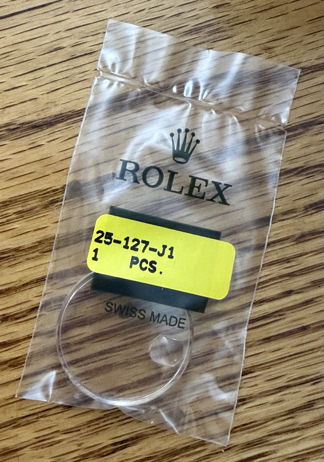 100% Genuine Rolex 25-127 Crystal Plexi Glass Submariner Date 1680 NOS