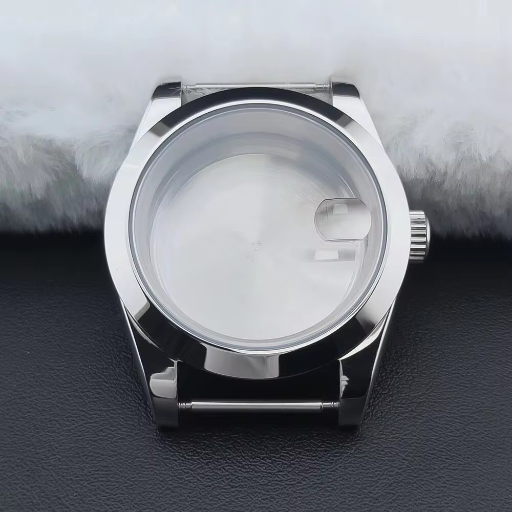 Movement Bevel Edge Good36Mm/39Mm Silver Watch Case Sapphire Fit NH35 NH36 NH34
