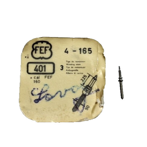 FEF Fleurier 160 165 Winding Stem watch part #401 #200/385F (1-stem) “SEE LIST