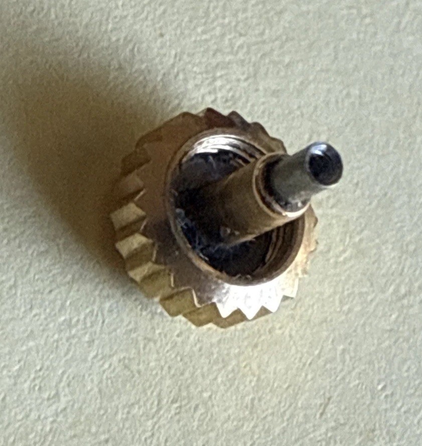 18K SOLID Yellow Gold Rolex 6mm Monobloc Watch Crown Part 24-604-8 116138 116208