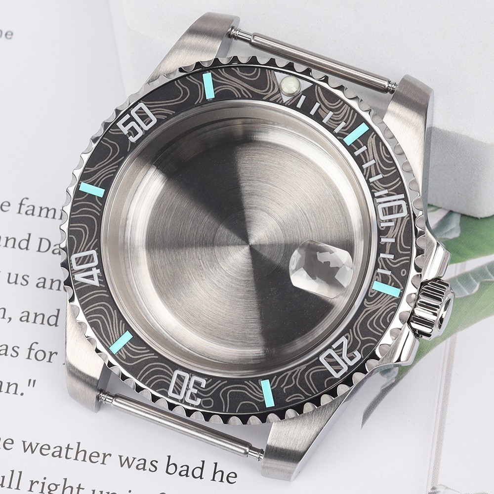 FEIYASHI 40mm Ceramic Bezel Sapphire SUB Watch Case Steel For Seiko NH35 34 NH36