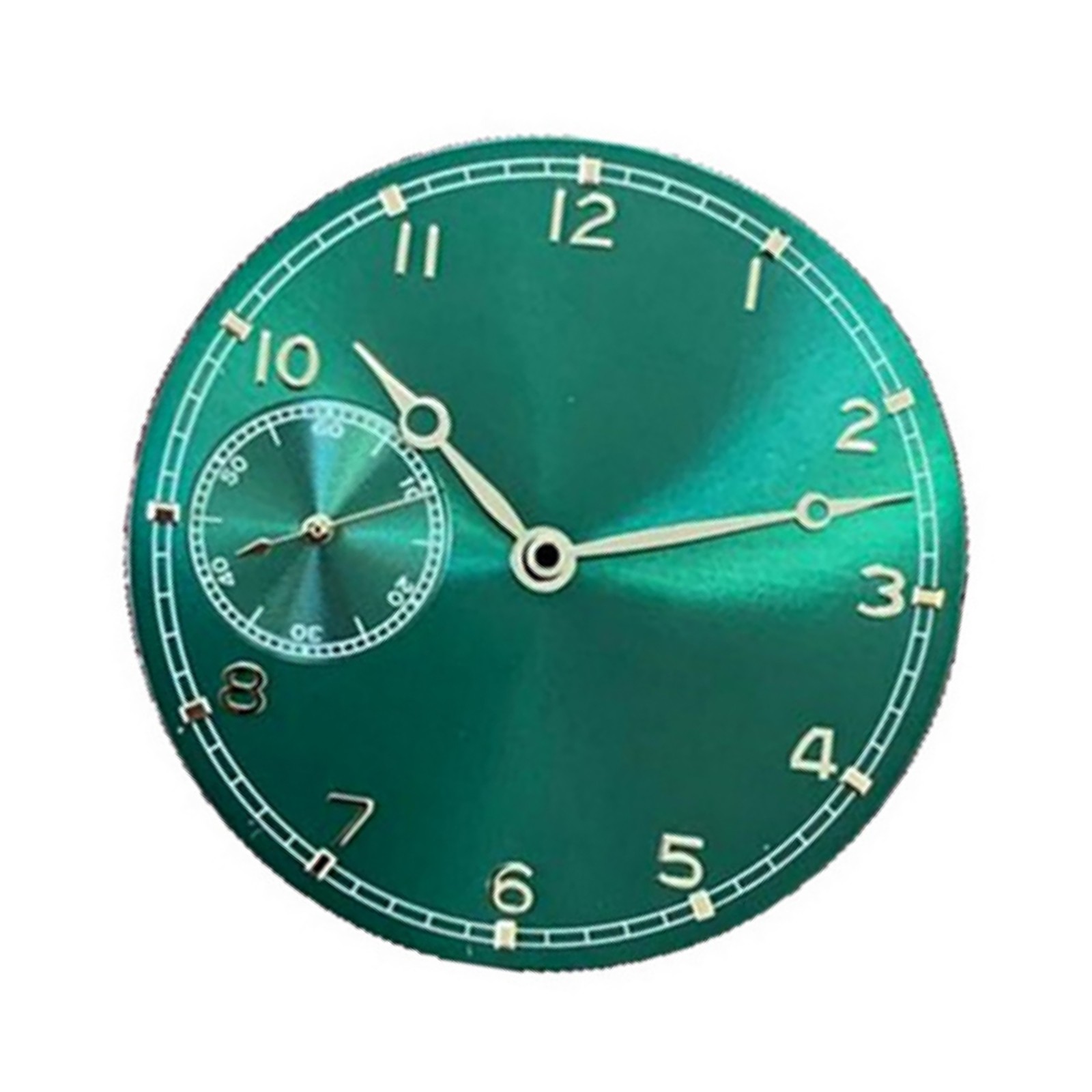37mm Green Thin Watch Dial With Hands Parts for ETA 6497 ST3600 Movement Watch