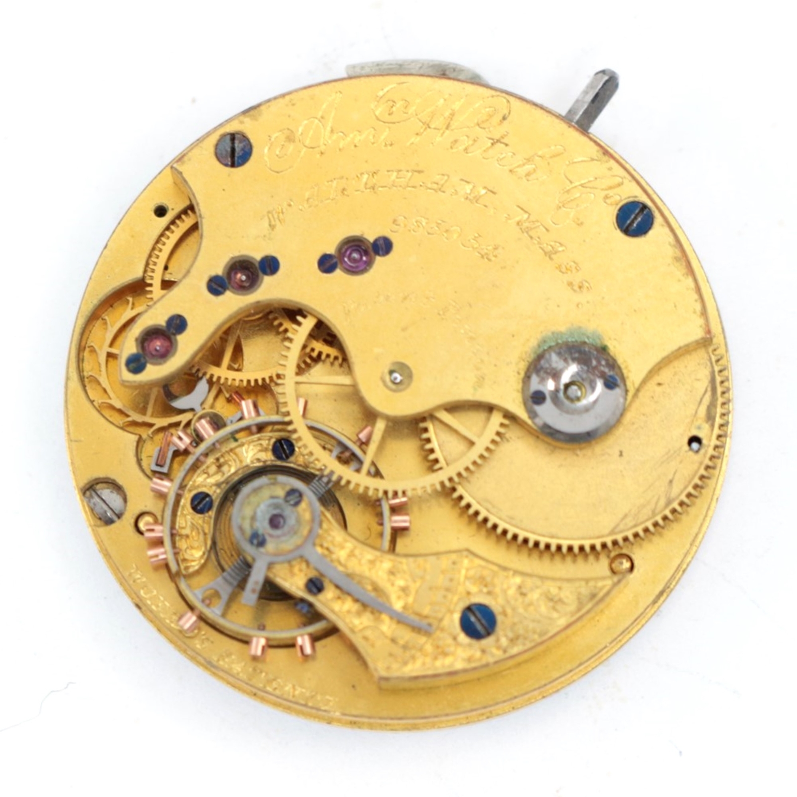 Waltham Pocket Watch Movement 8 Size 15 Jewel Am Watch Co – NA527