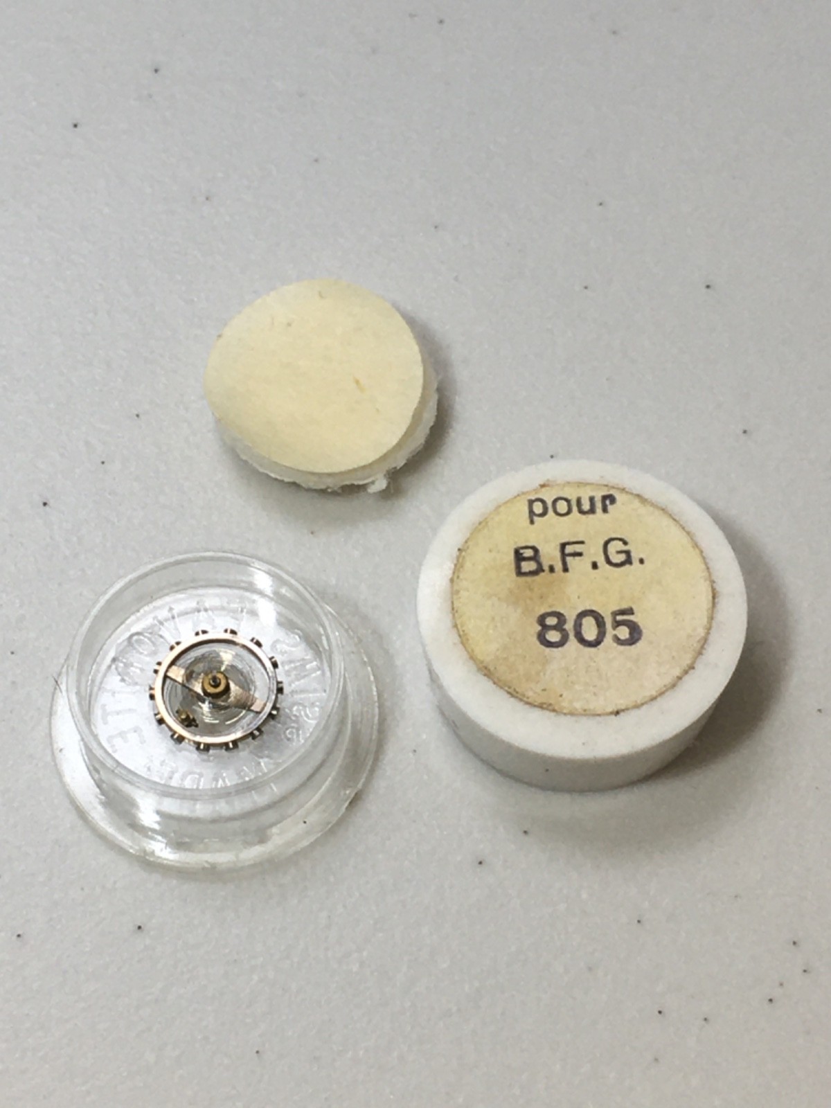 BFG 805 Balance Complete Wrist Watch Part #721 New Old Stock