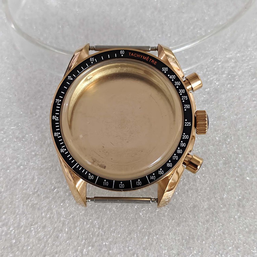 Rose Gold Quartz Watch 40mm Stainless Steel Case for Japan VK63 Movement