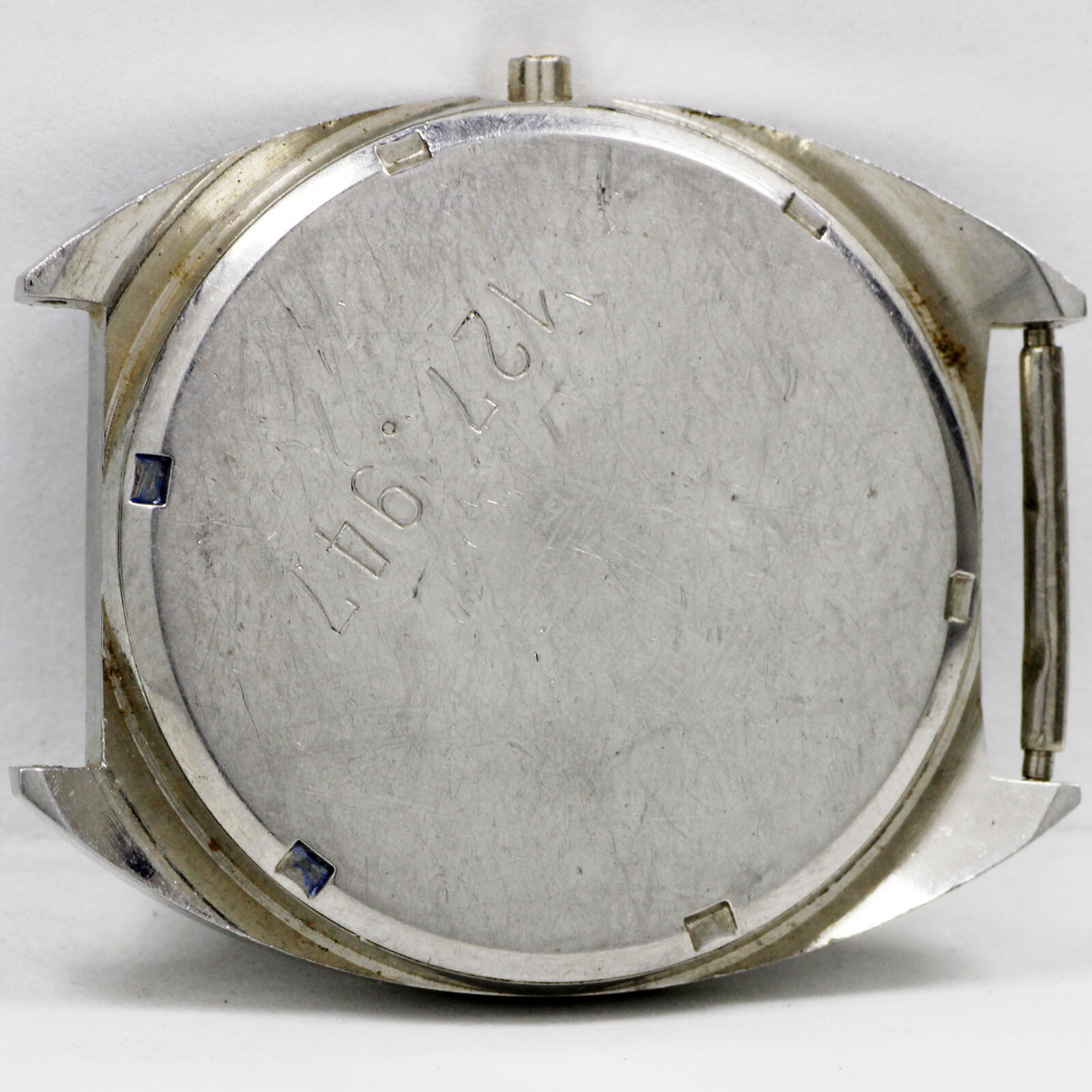 Perseo Stainless Steel Appointed TO FS Italian Railways Vintage Watch Case only