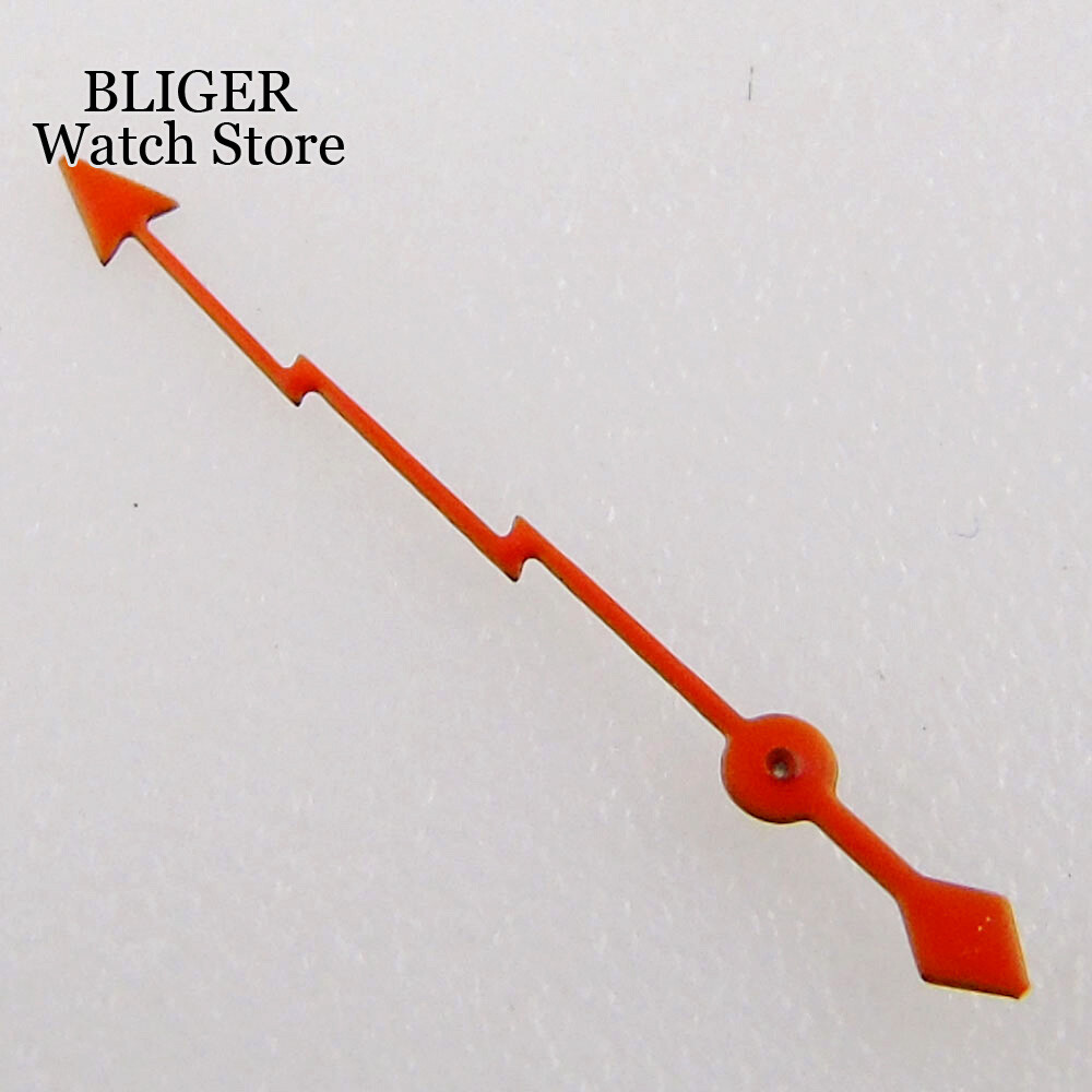 13mm Silver Red Orange Gold Watch Hand Seconds Fit NH35 NH36 Dive Watch Part