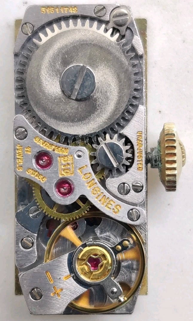 Longines 510 FHF 59 High Grade 17 jewel watch movement Running